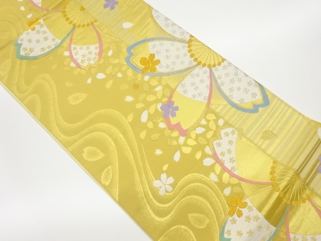 JAPANESE FUKURO OBI / WOVEN SAKURA